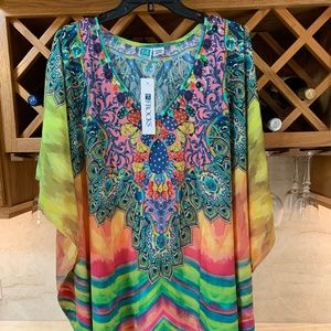 NWT - Kaftan - Coverup - Free Size - Multicolor